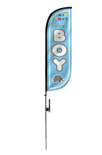 It's A Boy Feather Flag - 5ft 