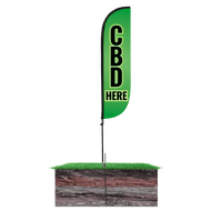 CBD Here Feather Flag 10M5000124