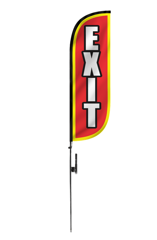 Exit Feather Flag 