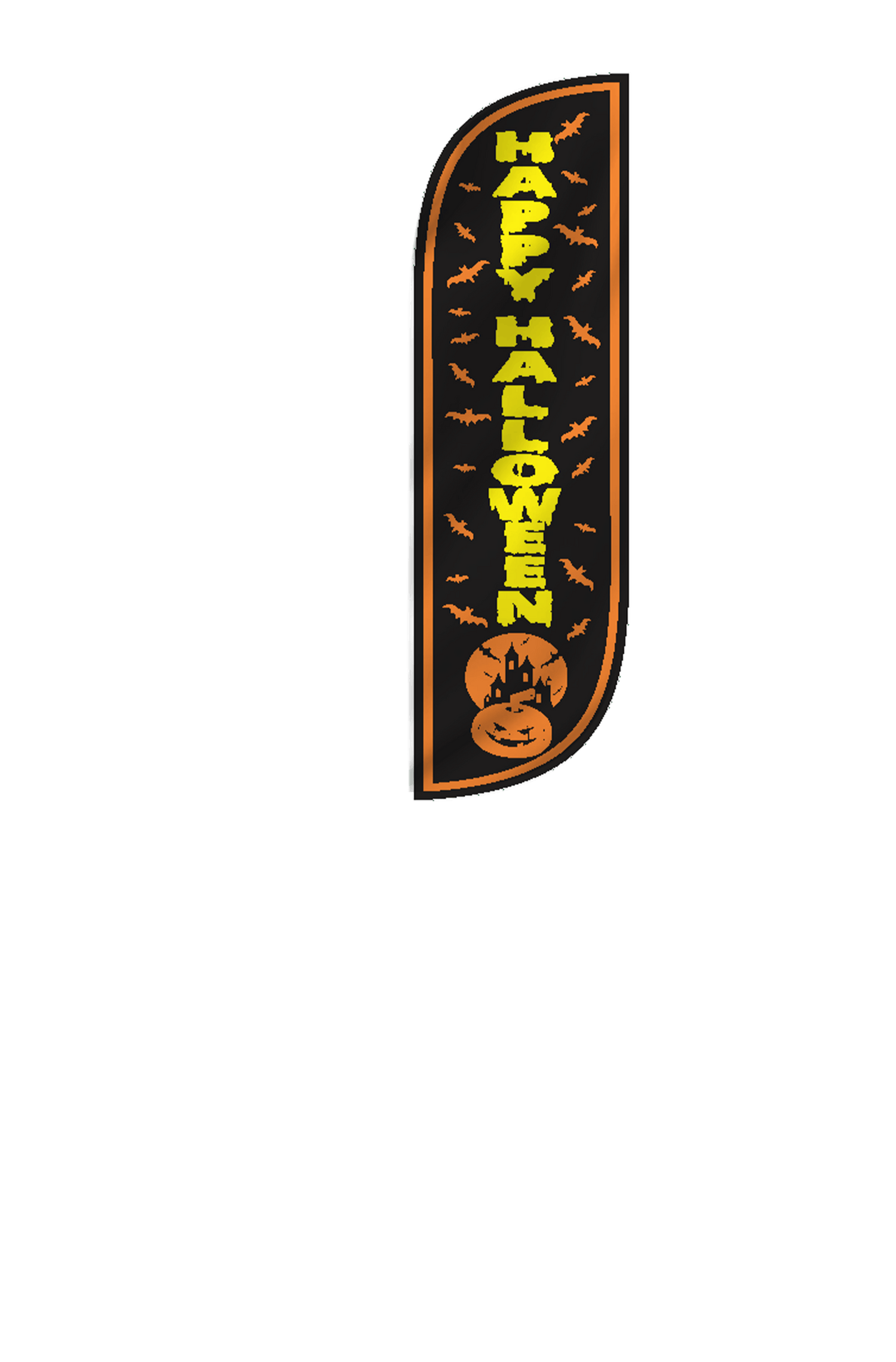Happy Halloween Feather Flag 