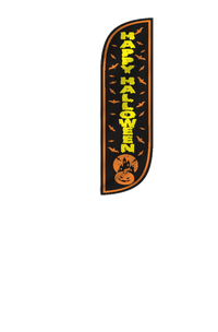 Happy Halloween Feather Flag 