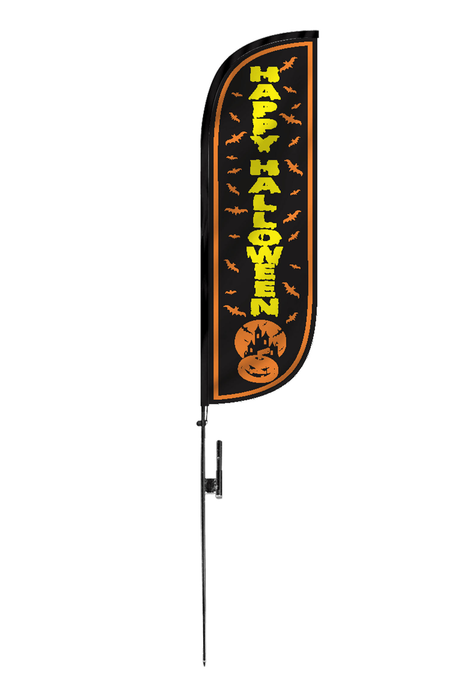 Happy Halloween Feather Flag 