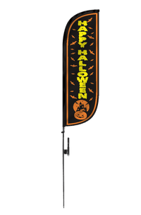 Happy Halloween Feather Flag 