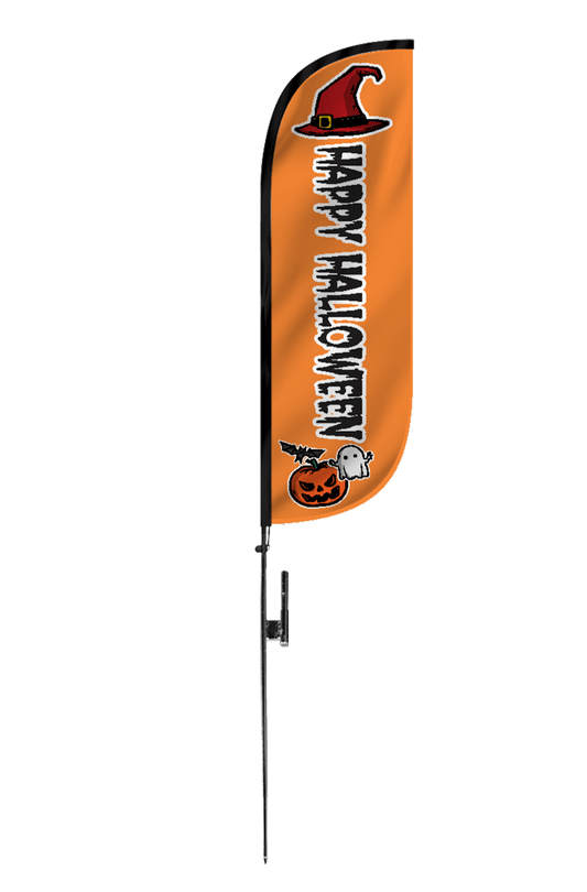 Happy Halloween Feather Flag 