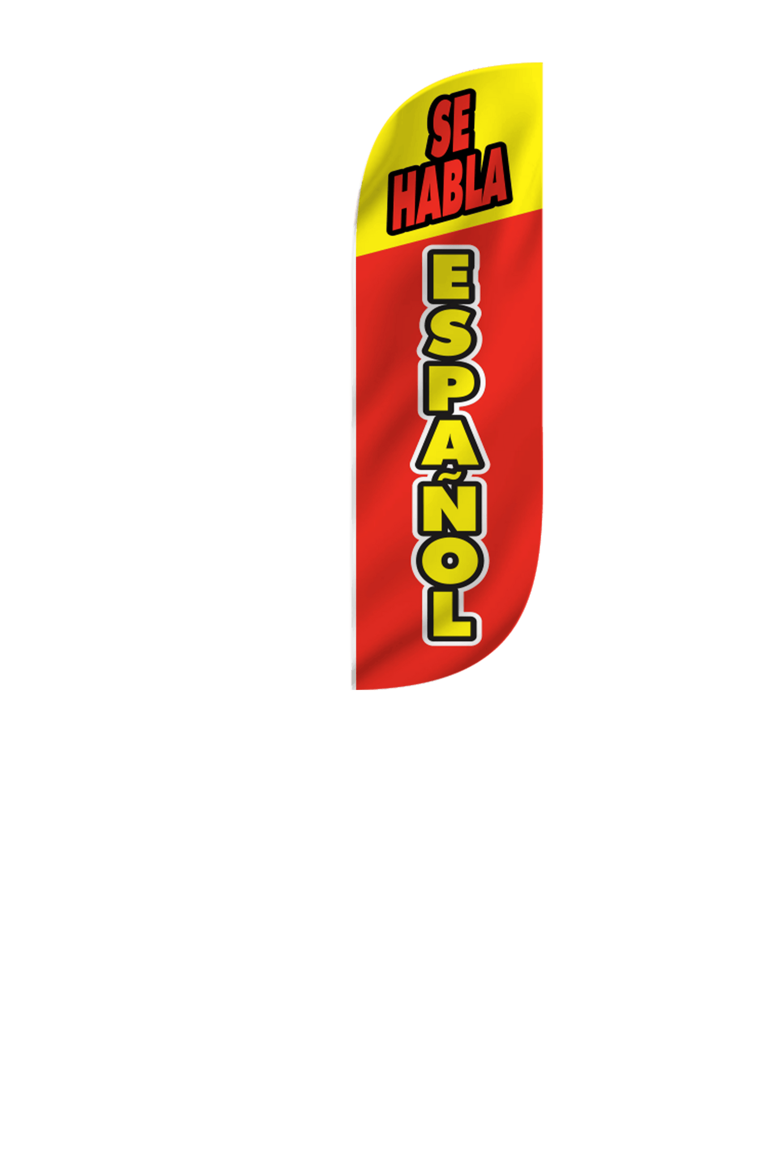Se Habla Espanol Feather Flag 