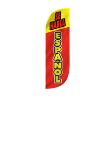 Se Habla Espanol Feather Flag 