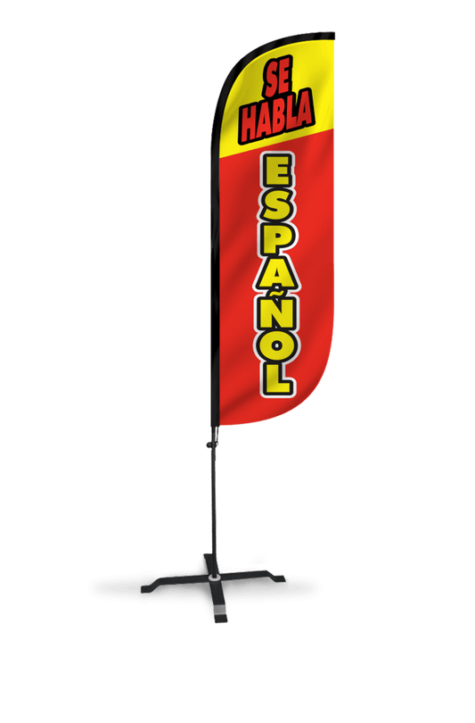 Se Habla Espanol Feather Flag 10M5000097