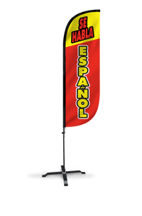 Se Habla Espanol Feather Flag 10M5000097