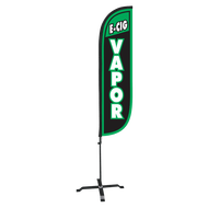 E-Cig Vapor Feather Flag 