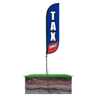 Tax Services Feather Flag - 5ft 