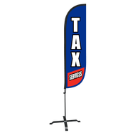 Tax Services Feather Flag - 5ft 
