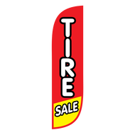 Tire Sale Feather Flag Red & Yellow 