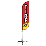 Tire Sale Feather Flag Red & Yellow 