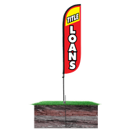 Title Loans Feather Flag 10M5000050