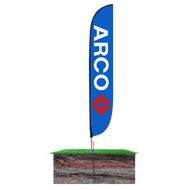 Arco Gasoline Feather Flag 