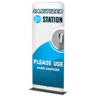 Custom Banner Stand Hand Sanitizer Dispenser Station 10M6000280