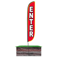 Enter Feather Flag 