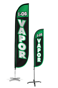 E-Cig Vapor Feather Flag 