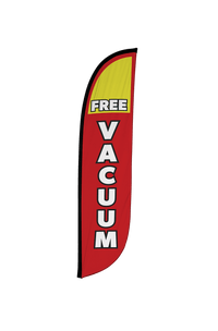 Free Vacuum Feather Flag Red 