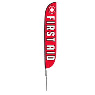First Aid Feather Flag 