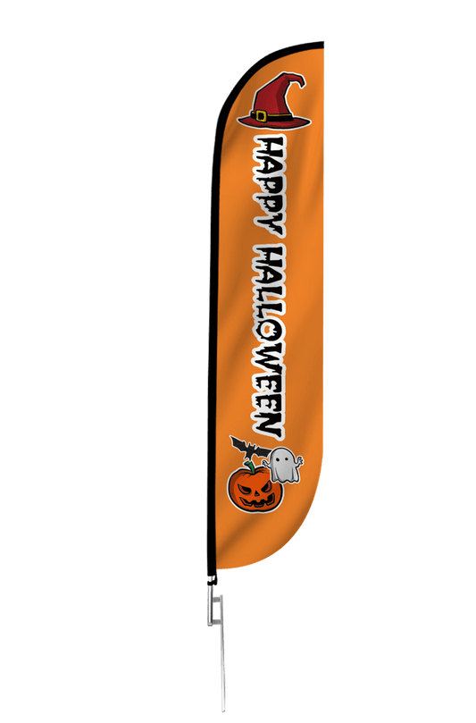 Happy Halloween Feather Flag 