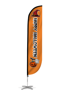 Happy Halloween Feather Flag 