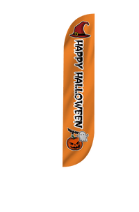 Happy Halloween Feather Flag 