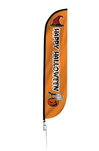 Happy Halloween Feather Flag 