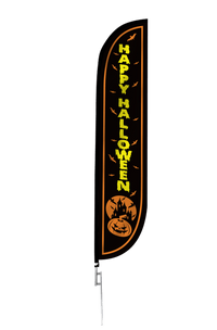 Happy Halloween Feather Flag 