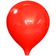 Red Indoor Balloon 12in 