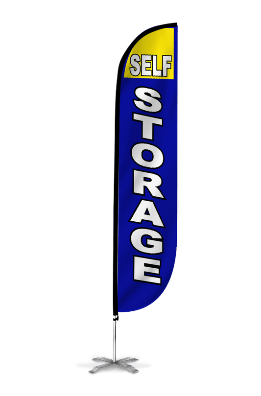 Self Storage Feather Flag Blue 