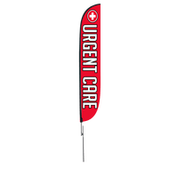 Urgent Care Feather Flag 