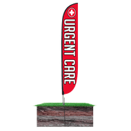 Urgent Care Feather Flag 