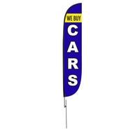 We Buy Cars Feather Flag 