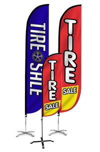 Tire Sale Feather Flag 